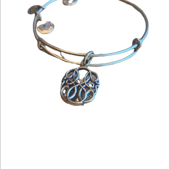 Alex and Ani Charm Adjustable Bracelet Charm is Path of Life Rose Gold - Picture 3 of 3